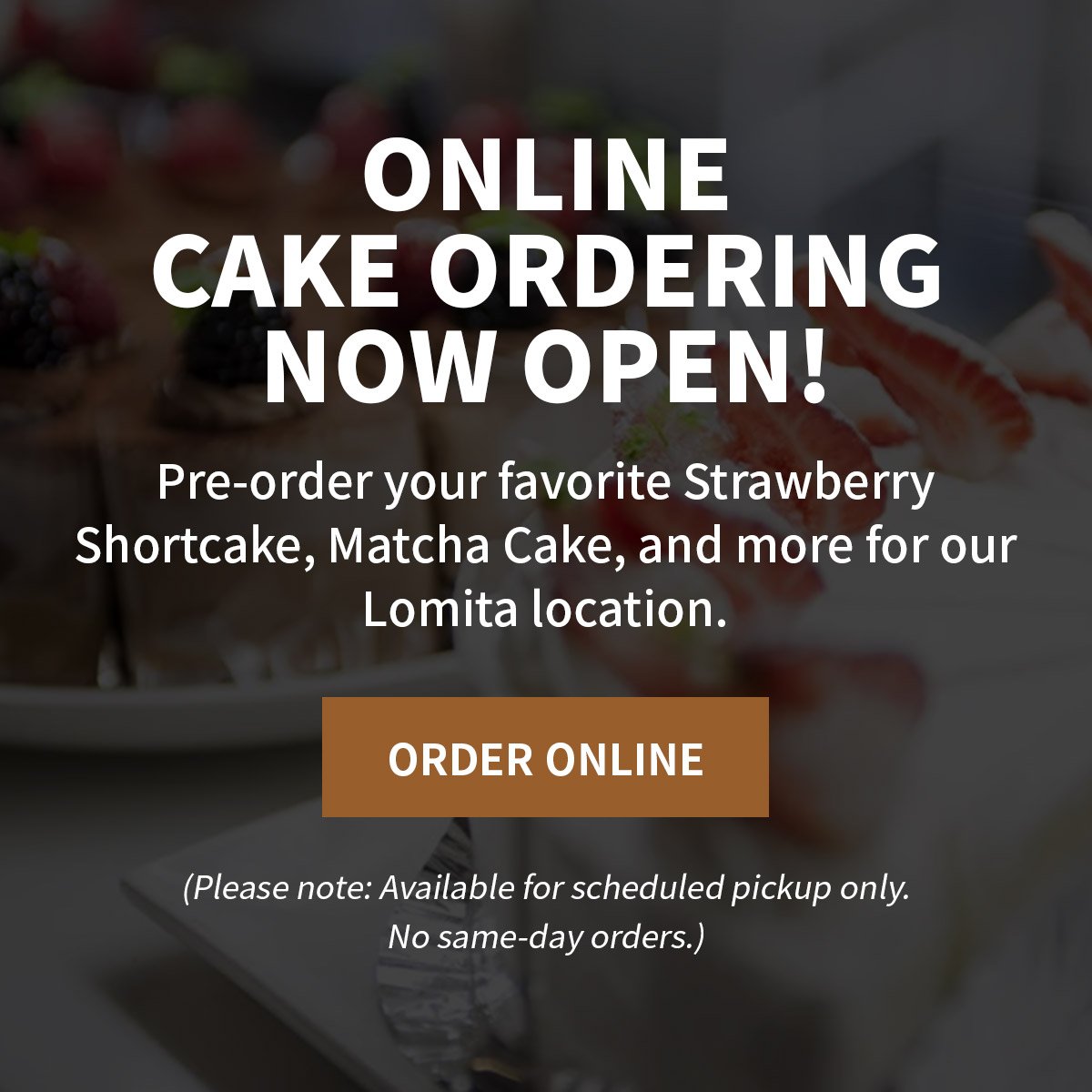 Online Ordering Now Open!